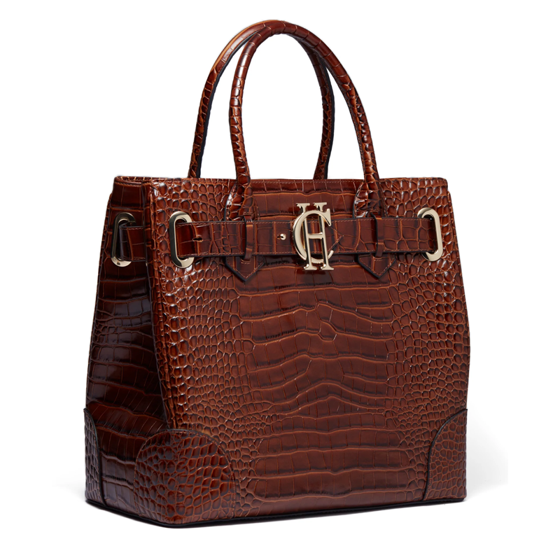 Holland Cooper The Brompton Tote - Tan Croc-1